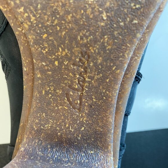 Clark's SZ 11M Womens Black Sashlin Aleta Shoe with Block Heel - Picture 5 of 9